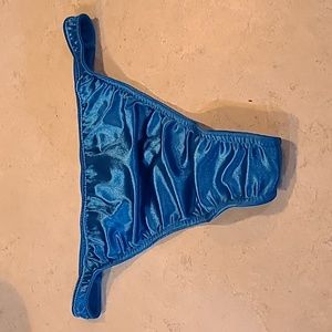 Katie & Laura's Fancy Satin Thong Panty